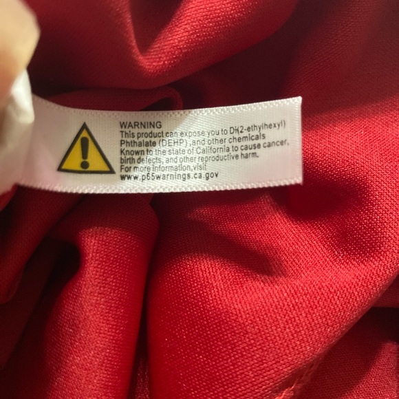 Red Solid Ruffle Flare Pants Vintage Disco Wide Leg Bell Bottom Pants Size S - Picture 3 of 4